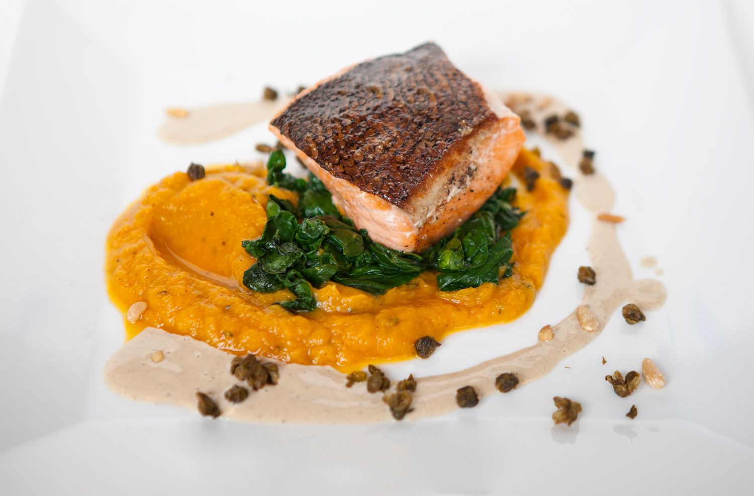 Image may contain Food Food Presentation Seafood Meat Pork and Salmon