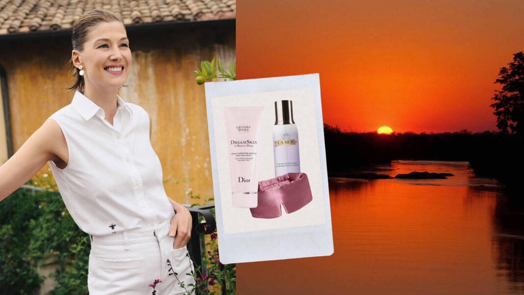 Rosamund Pike Cares a Lot About Her Must-Pack Travel Essentials