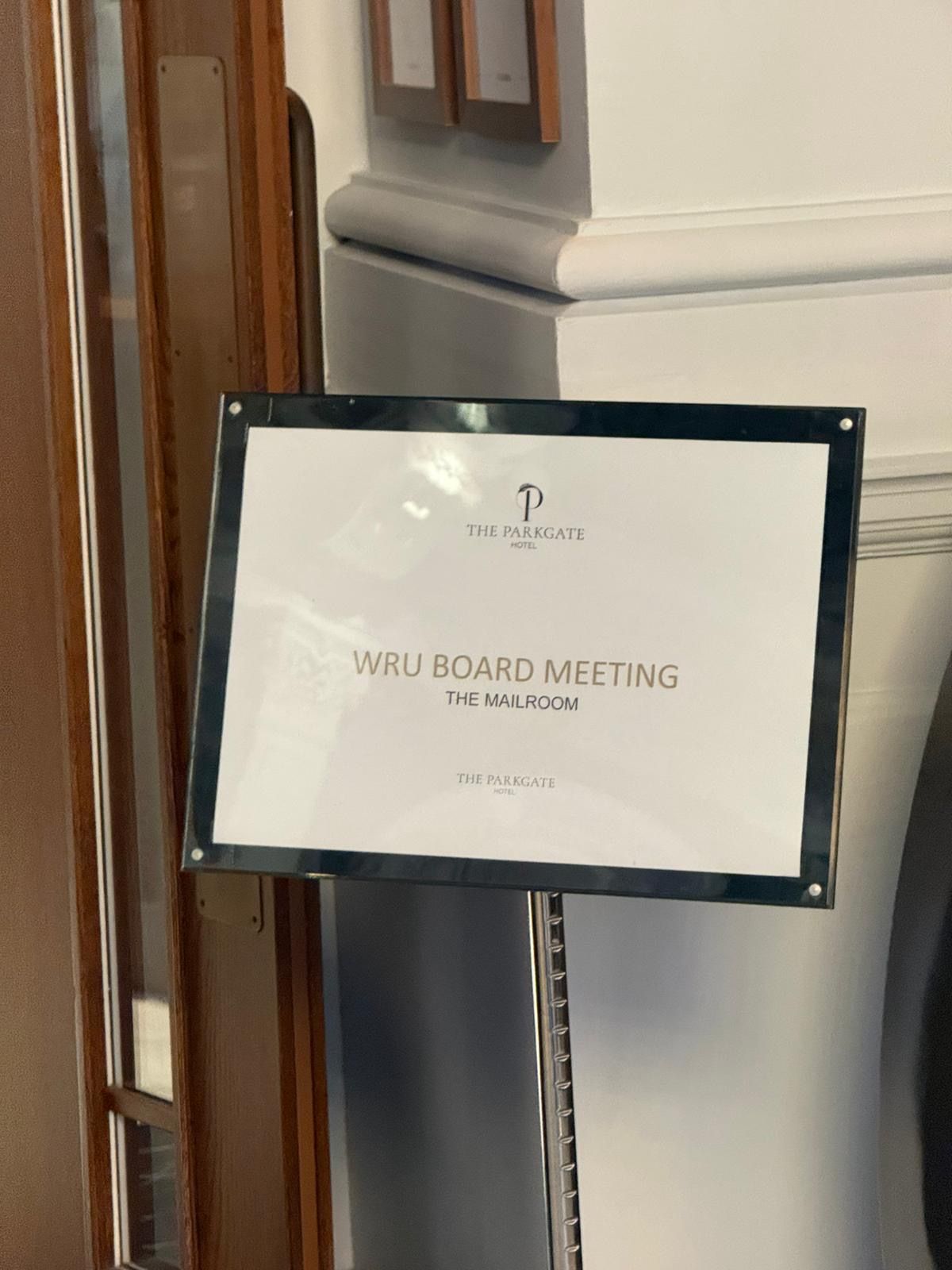 The sign outside The Mailroom at the Parkgate hotel