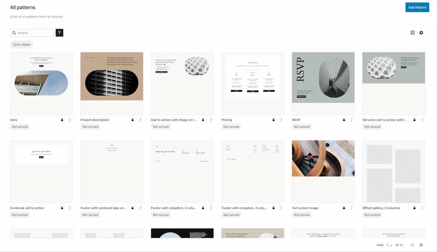 Twenty Twenty-Four Theme Pattern Library