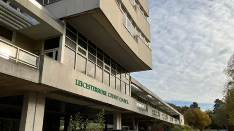 The exterior of Leicestershire County Council's headquarters