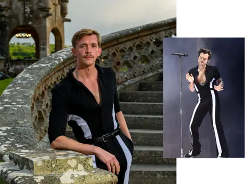 Stephen wearing a jumpsuit by Palomo Spain. Harry Styles wore the same outfit during  Capital FM&rsquo;s Summertime Ball