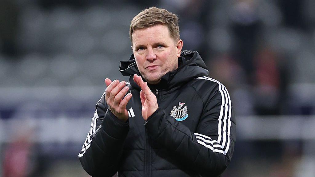 Newcastle United head coach Eddie Howe after his side's win against PSV Eindhoven at St James' Park on 21 January, 2026