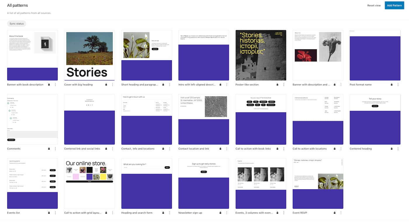 Twenty Twenty-Five WordPess Theme Patterns