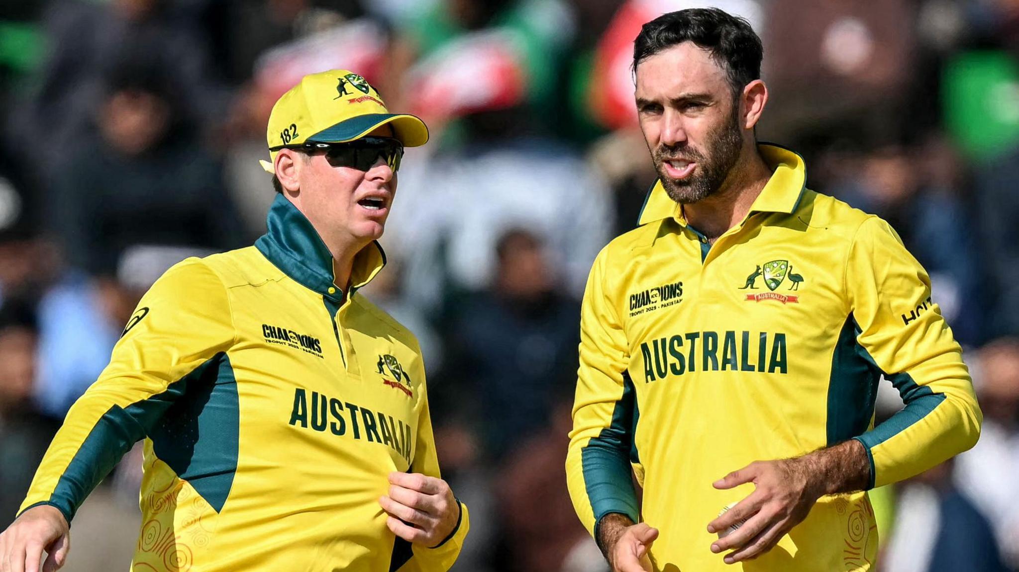 Steve Smith and Glenn Maxwell in action for Australia