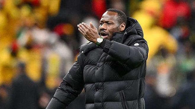 Senegal head coach Pape Thiaw