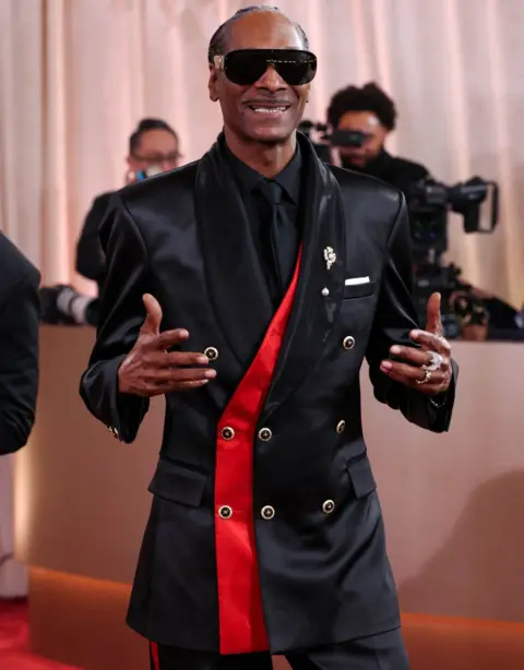 Getty Images Snoop Dogg on the red carpet at the 2026 Golden Globes (83rd Annual Ceremony) held at the Beverly Hilton in Beverly Hills, CA on Sunday, January 11, 2026.