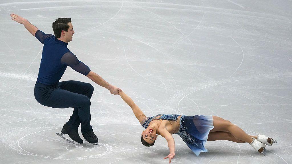 Anastasia Vaipan-Law and Luke Digby during their routine