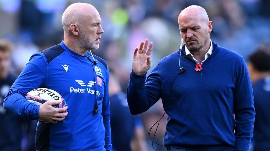 Steve Tandy (left) was appointed by Gregor Townsend as Scotland defence coach after the 2019 World Cup