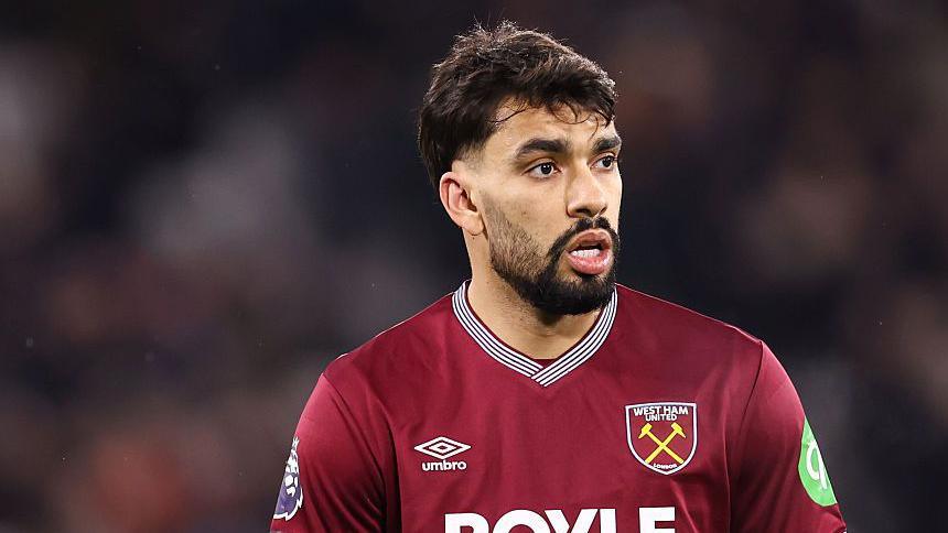 Lucas Paqueta playing for West Ham