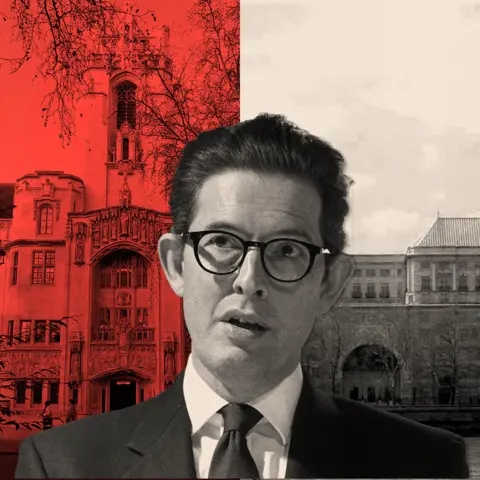 BBC A treated image of Sir Ken McCallum, Director General of MI5