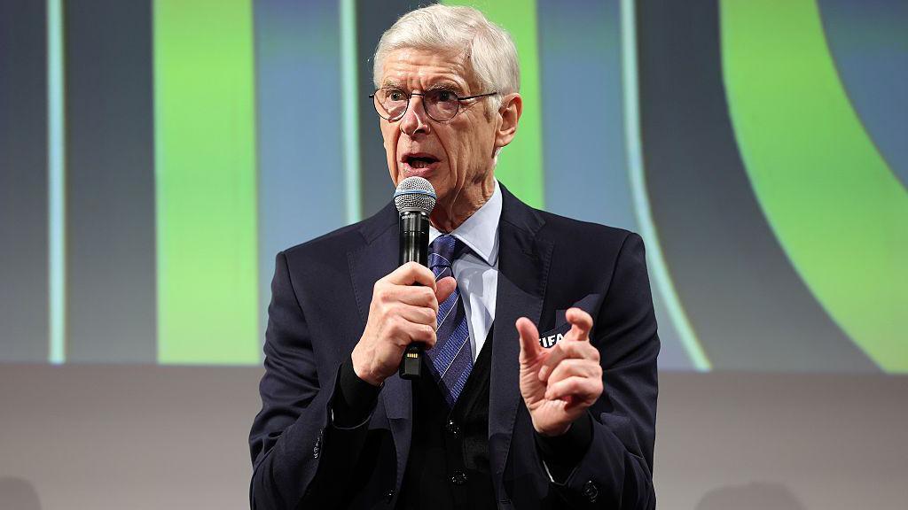 Arsene Wenger speaks during a panel discussion at the John F. Kennedy Center