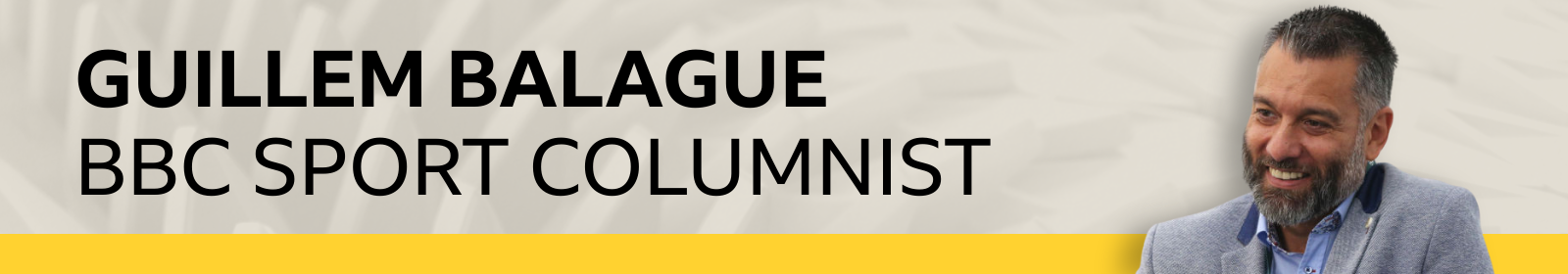 Guillem Balague smiling in a column byline picture