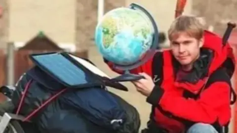 Adventurer’s ‘mixed feelings’ as 36,000 mile journey nears end