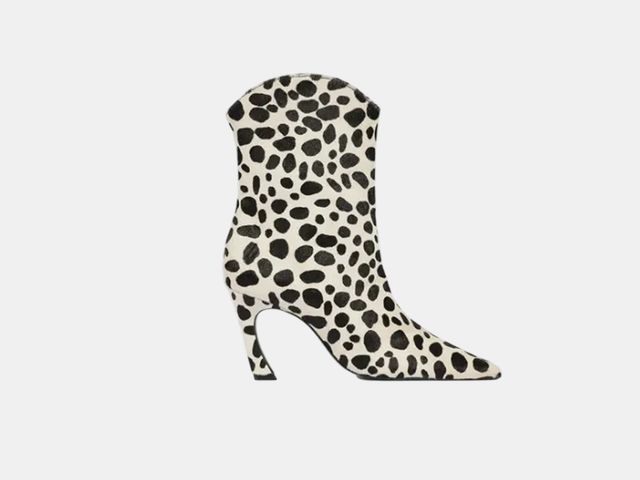 Image may contain: Clothing, Footwear, Shoe, High Heel, and Pattern