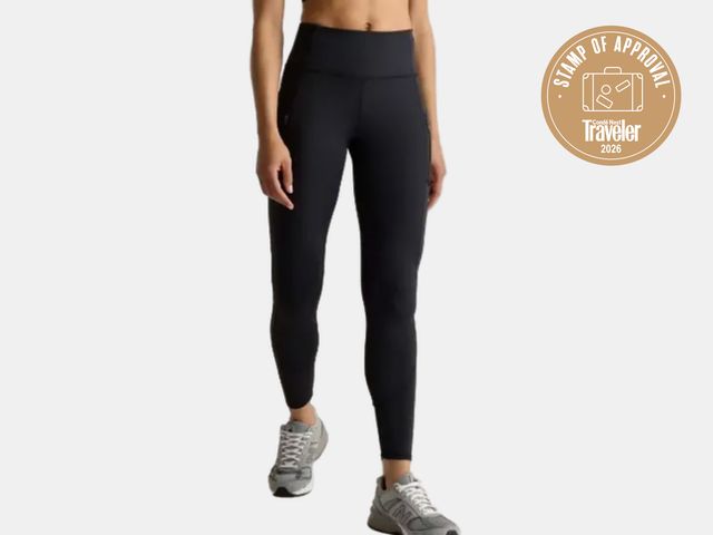 Image may contain: Clothing, Hosiery, Tights, Pants, Adult, and Person