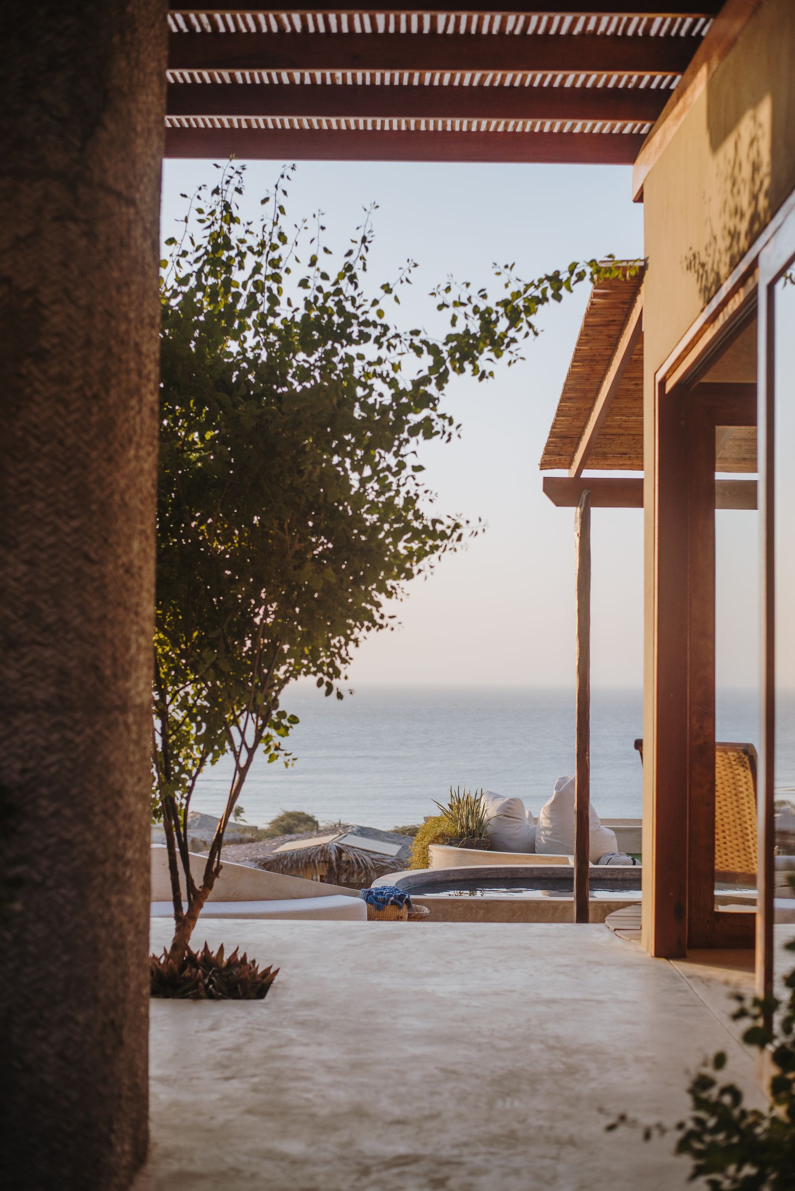 Image may contain Architecture Building Hotel Resort Indoors Interior Design Outdoors Nature House and Housing