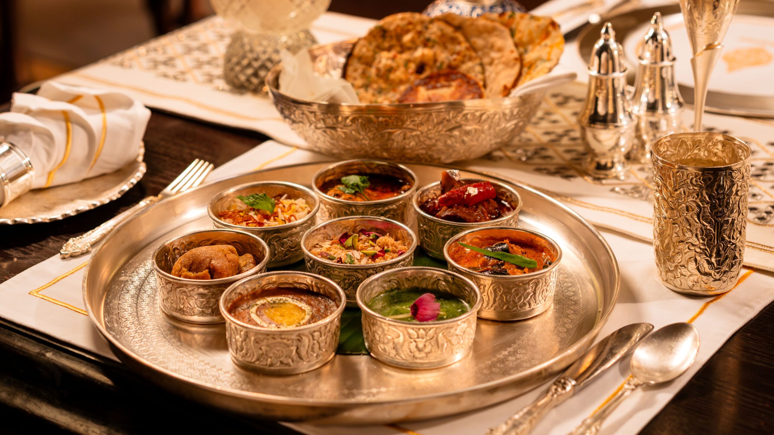 Thali at Jamavar in The Leela Palace, New Delhi