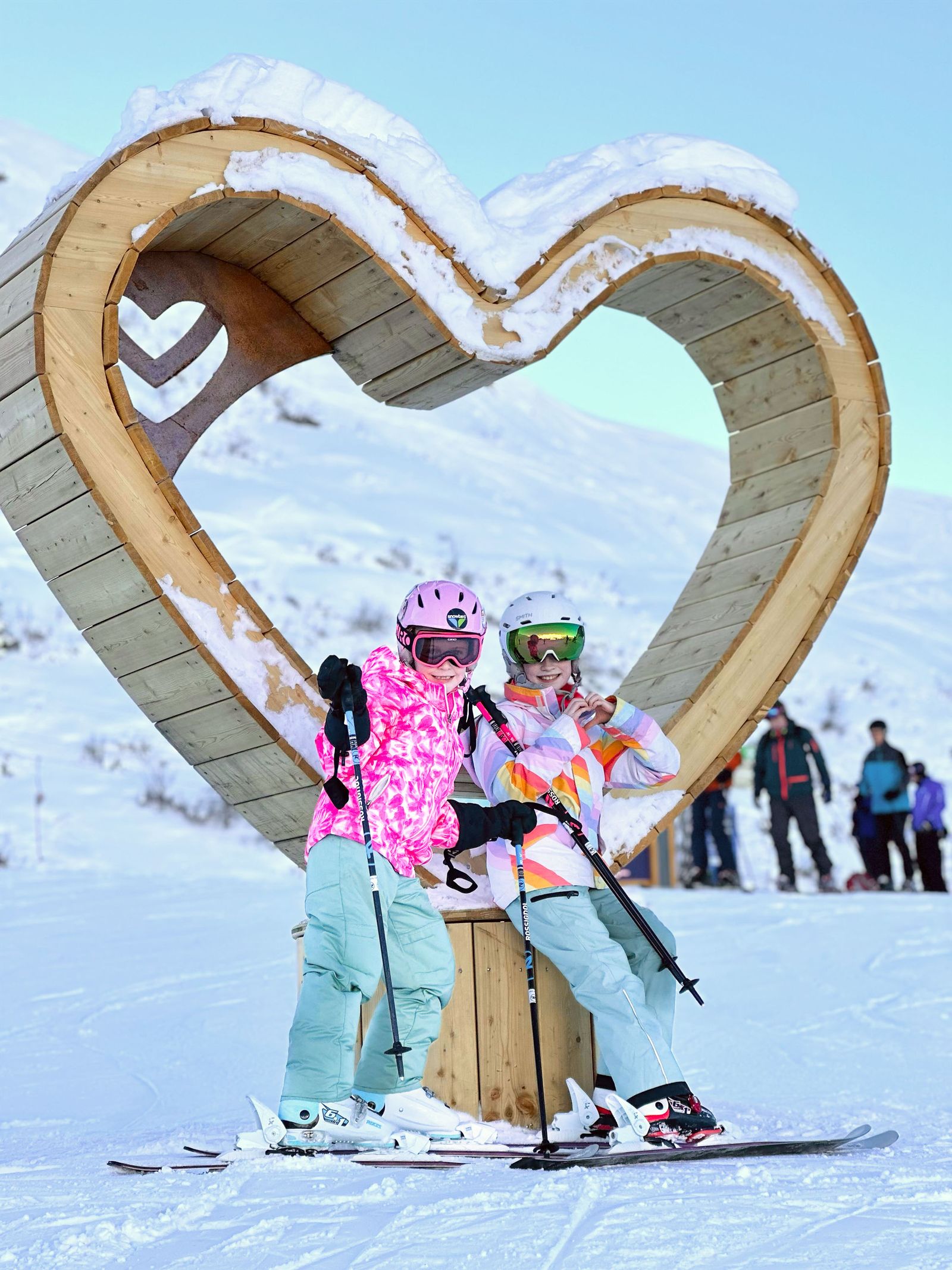 Image may contain Lotta Lepistö Jason Worilds Nature Outdoors Person Child Helmet Snow Clothing Footwear and Shoe