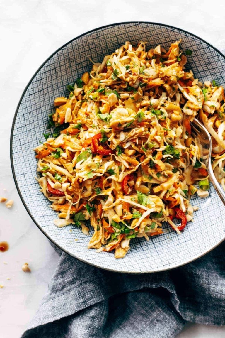 Chopped salad in a bowl.