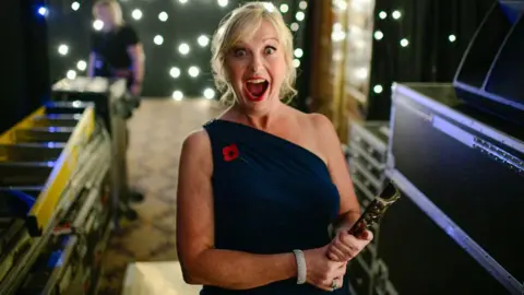 Getty Images Carol Kirkwood, British Academy Scotland Awards at the DoubleTree by Hilton Hotel Glasgow Central.Date: Sunday 3 November 2019.Venue: DoubleTree by Hilton Hotel Glasgow Central