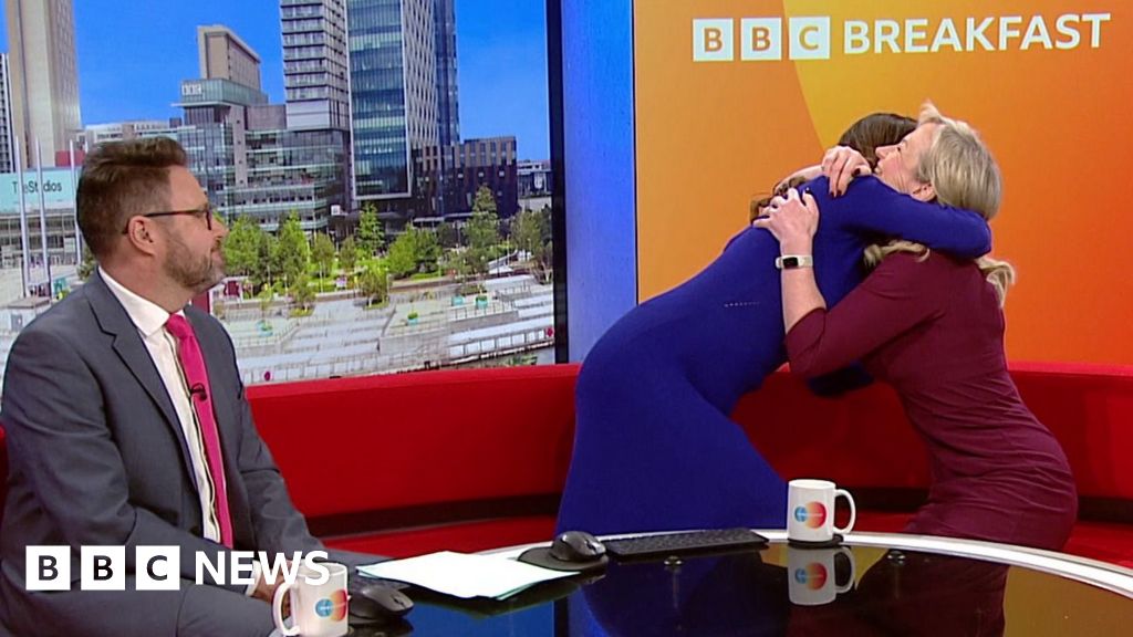 Watch: Moment tearful weather presenter reveals she is leaving