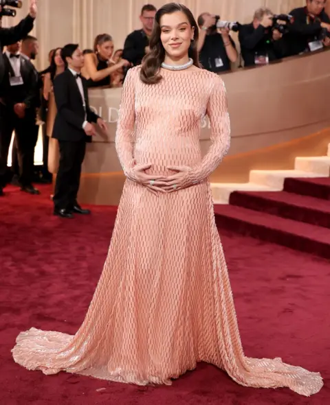 Getty Images Hailee Steinfeld attends the 83rd annual Golden Globe Awards at The Beverly Hilton on January 11, 2026 in Beverly Hills, California.