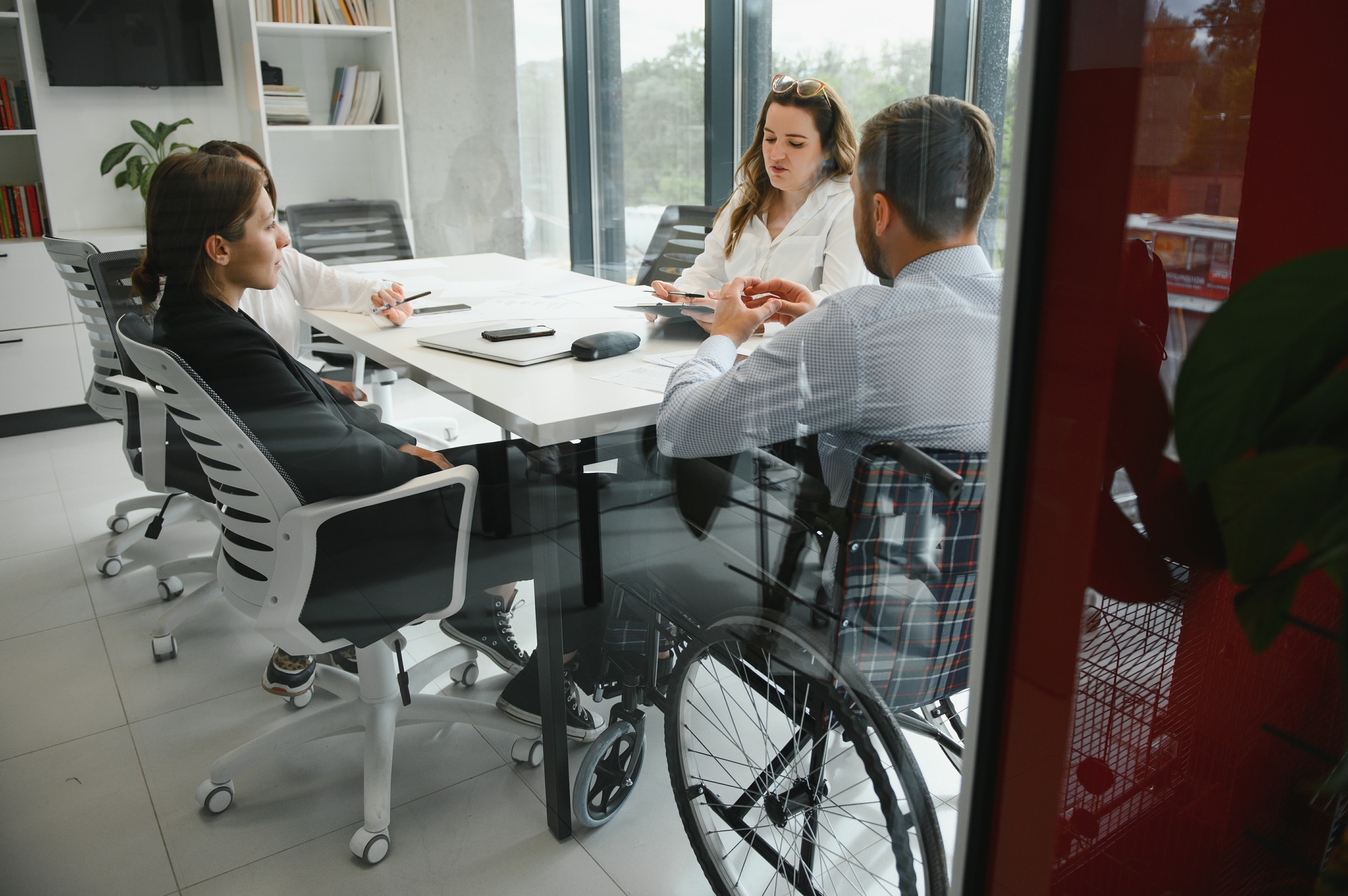 Business training in modern offices