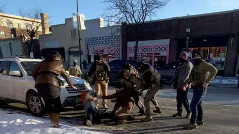 Reuters  Screengrab from a video obtained by Reuters shows a law enforcement officer pinning down a man identified as Alex Pretti, before he was fatally shot when federal agents were trying to detain him in Minneapolis, Minnesota, U.S., January 24,