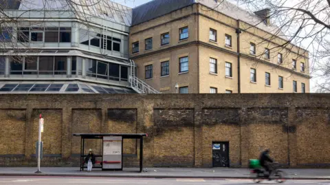 Bloomberg via Getty Images A building of the Royal Mint Court office complex, the possible future site of a new Chinese Embassy in London.
