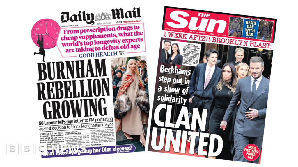 The Papers: ‘Burnham rebellion growing’ and ‘Clan united’