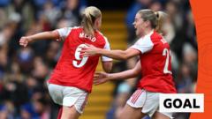 ‘The Gunners fire finally!’ – Mead puts Arsenal ahead against Chelsea