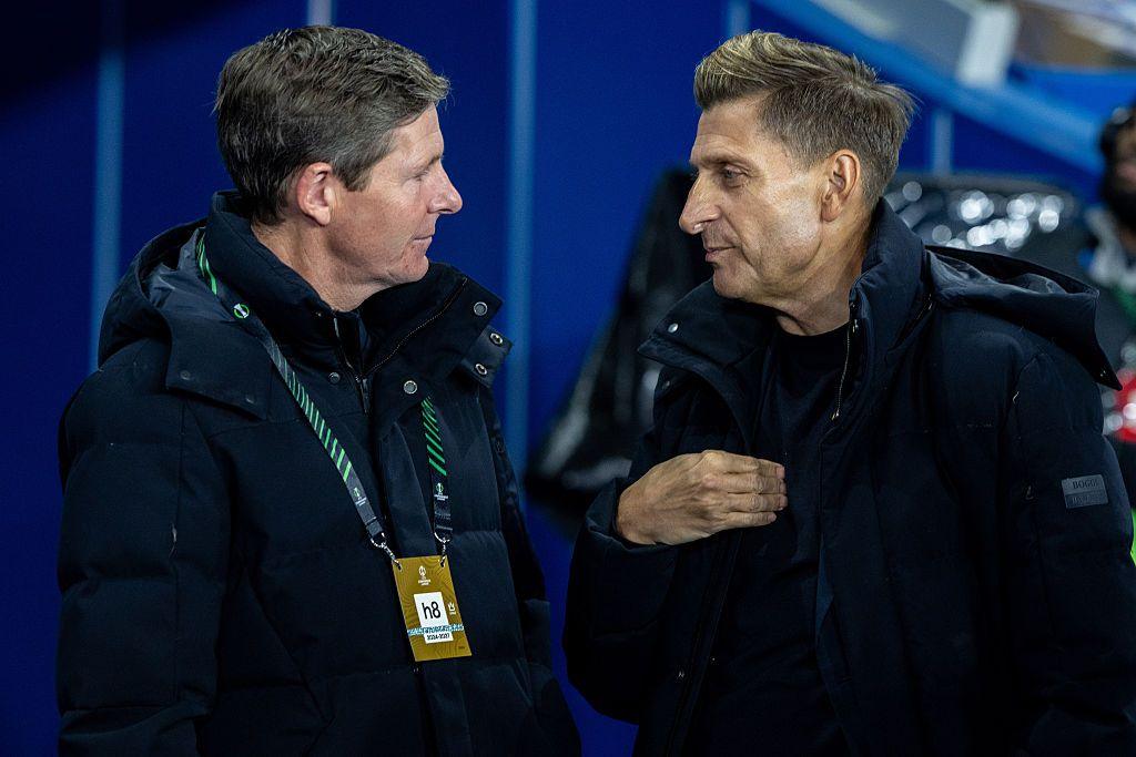 Oliver Glasner and Steve Parish