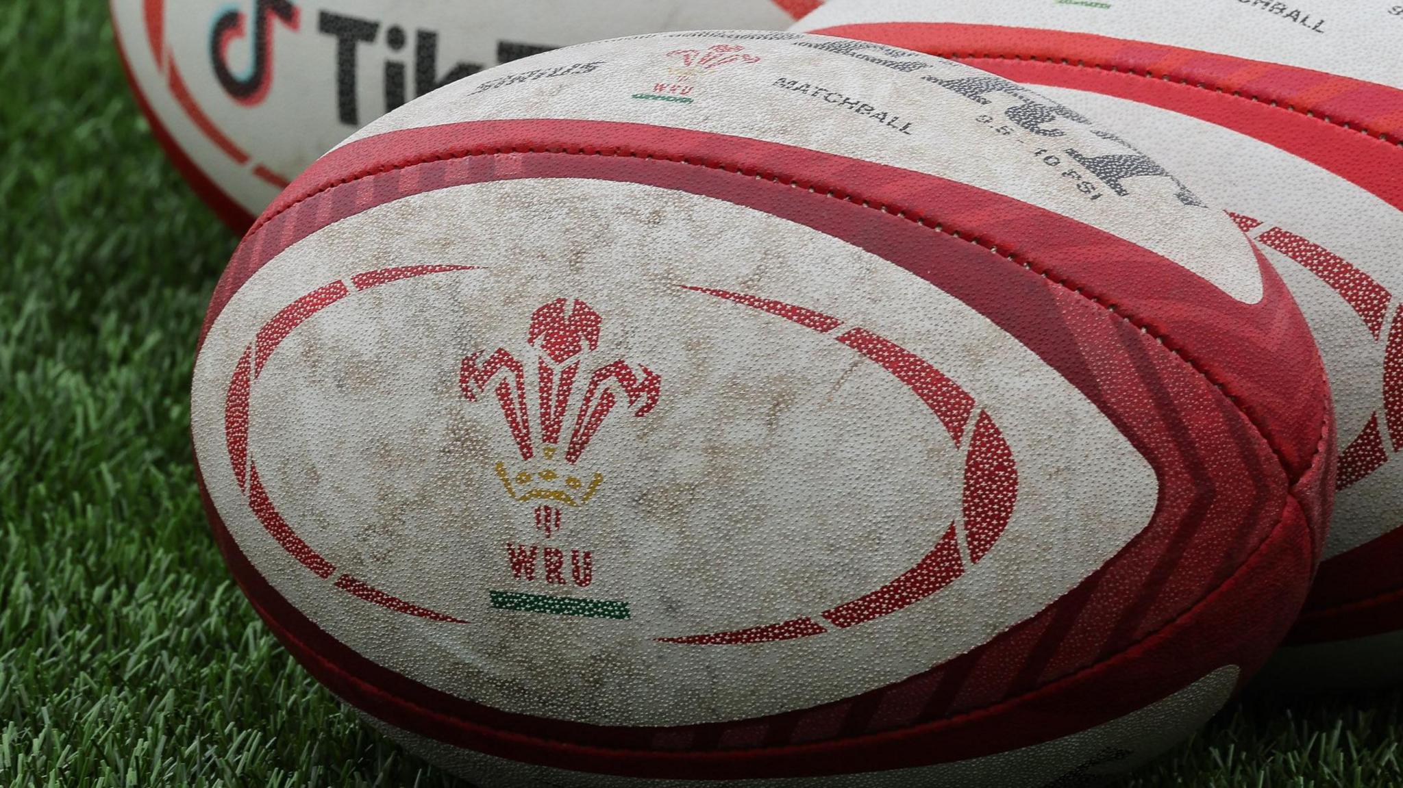 Welsh Rugby Union branded ball
