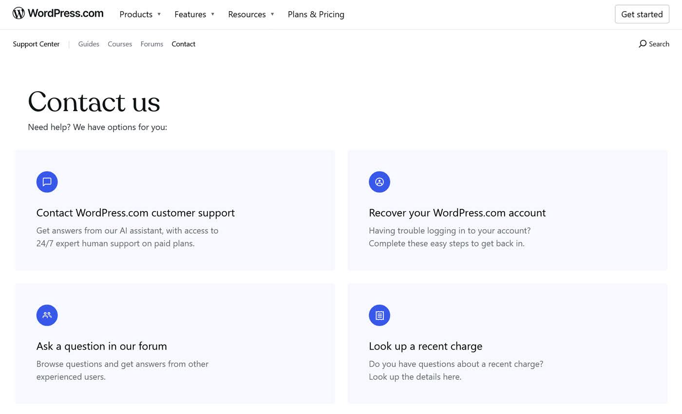 WordPress.com expert support