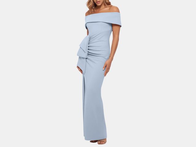 Image may contain: Clothing, Dress, Formal Wear, Adult, Person, Evening Dress, Fashion, Gown, and Pants