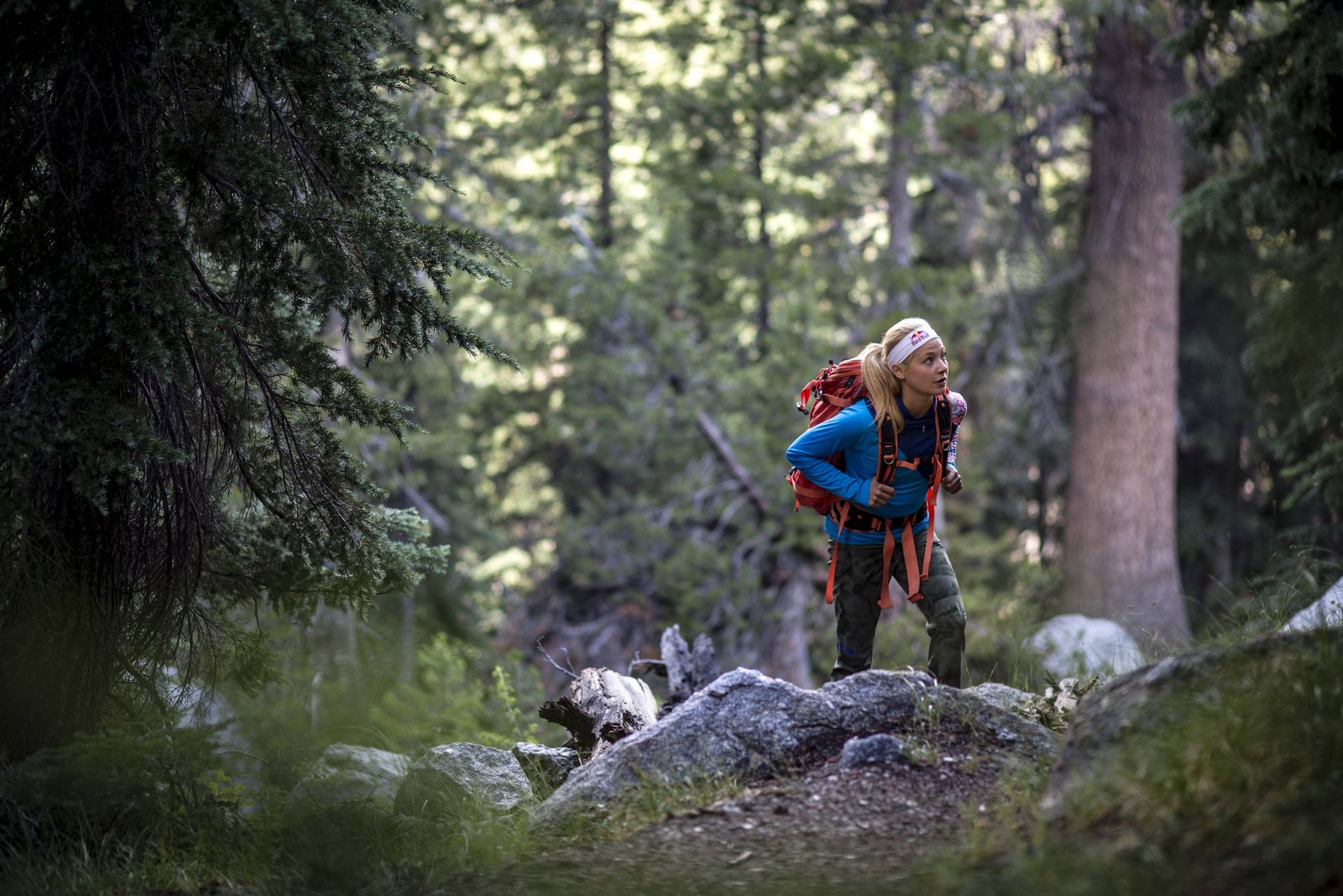 Image may contain Sasha DiGiulian Adventure Hiking Leisure Activities Nature Outdoors Person Bag Adult and Backpack