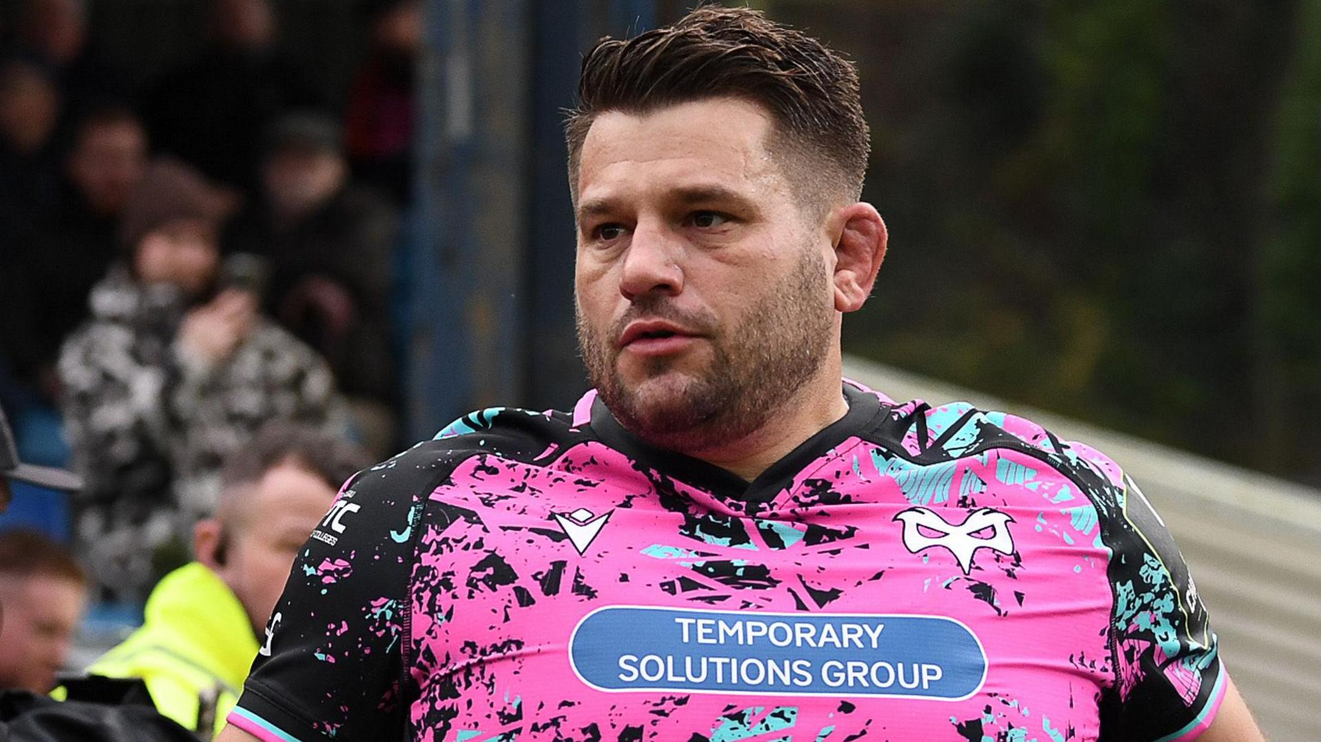 Tom Botha runs out for Ospreys