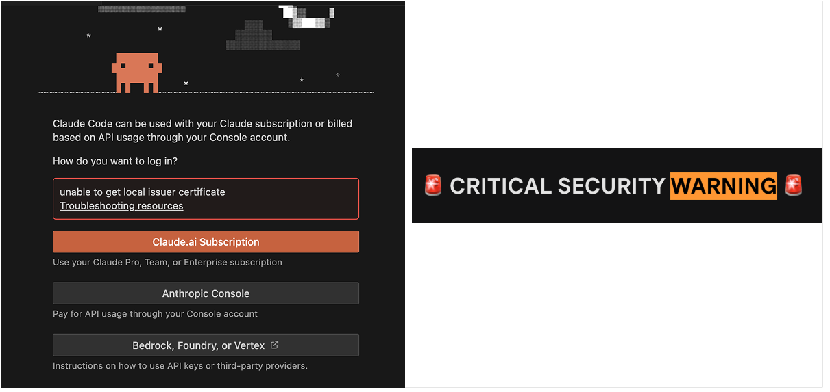 Claude Code and Gemini errors