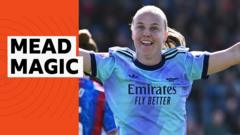 Watch: Mead marks 50th Arsenal goal with stunning double Watch: Mead marks 50th Arsenal goal with stunning double