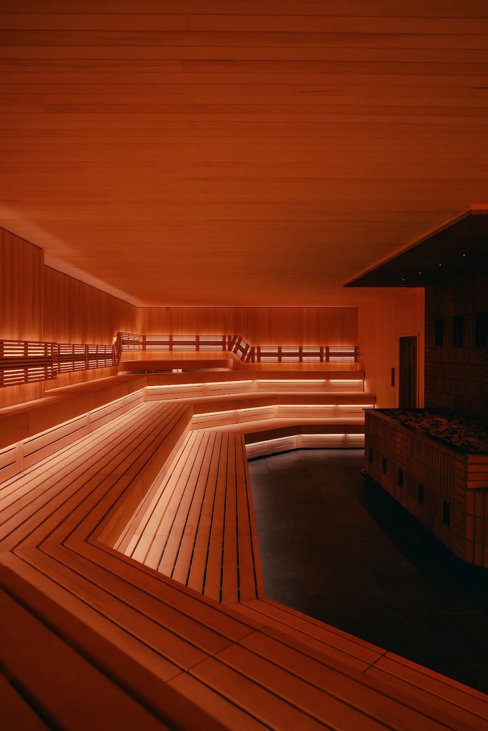 Image may contain Sauna Architecture and Building