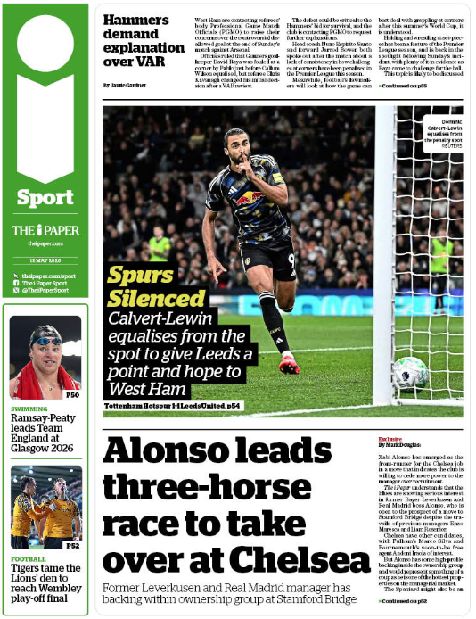 The i Paper back page