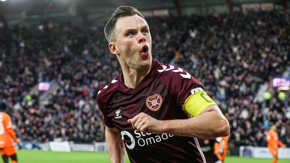 Hearts captain Lawrence Shankland has scored three goals in two wins over Rangers this season