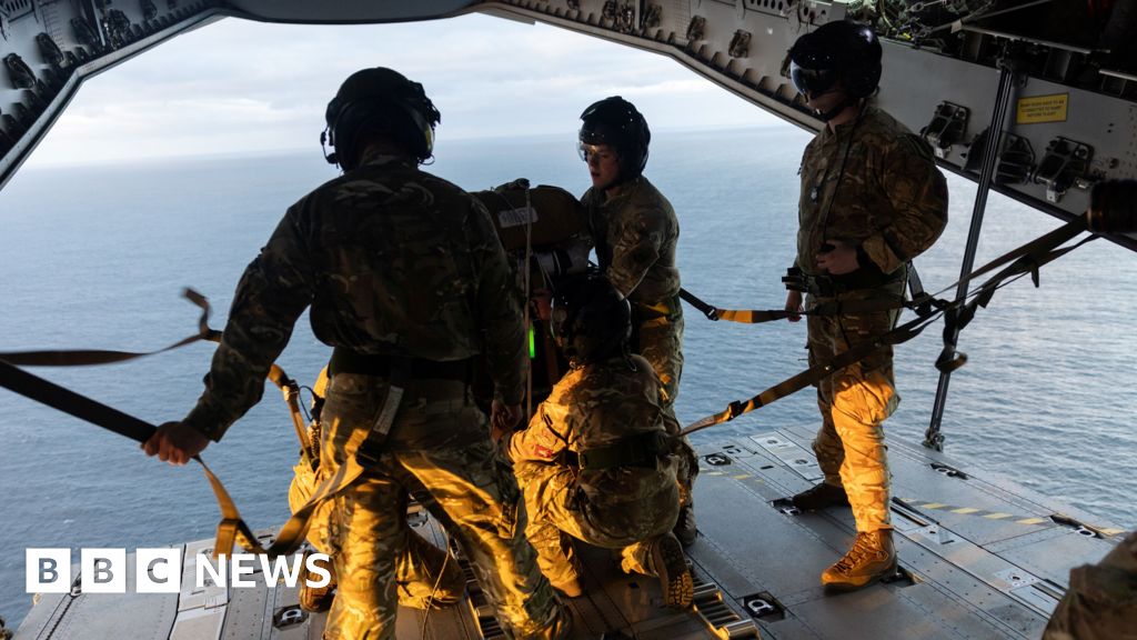 Army parachutes onto remote island to help Briton with suspected hantavirus Army parachutes onto remote island to help Briton with suspected hantavirus