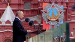 Putin denounces Nato at scaled back Victory Day parade Putin denounces Nato at scaled back Victory Day parade