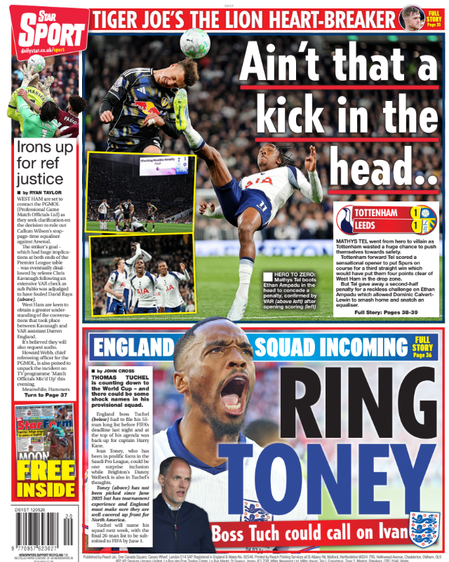 The Daily Star back page