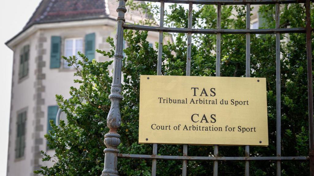 An exterior view of the Court of Arbitration for Sport (Cas) building in Lausanne, Switzerland
