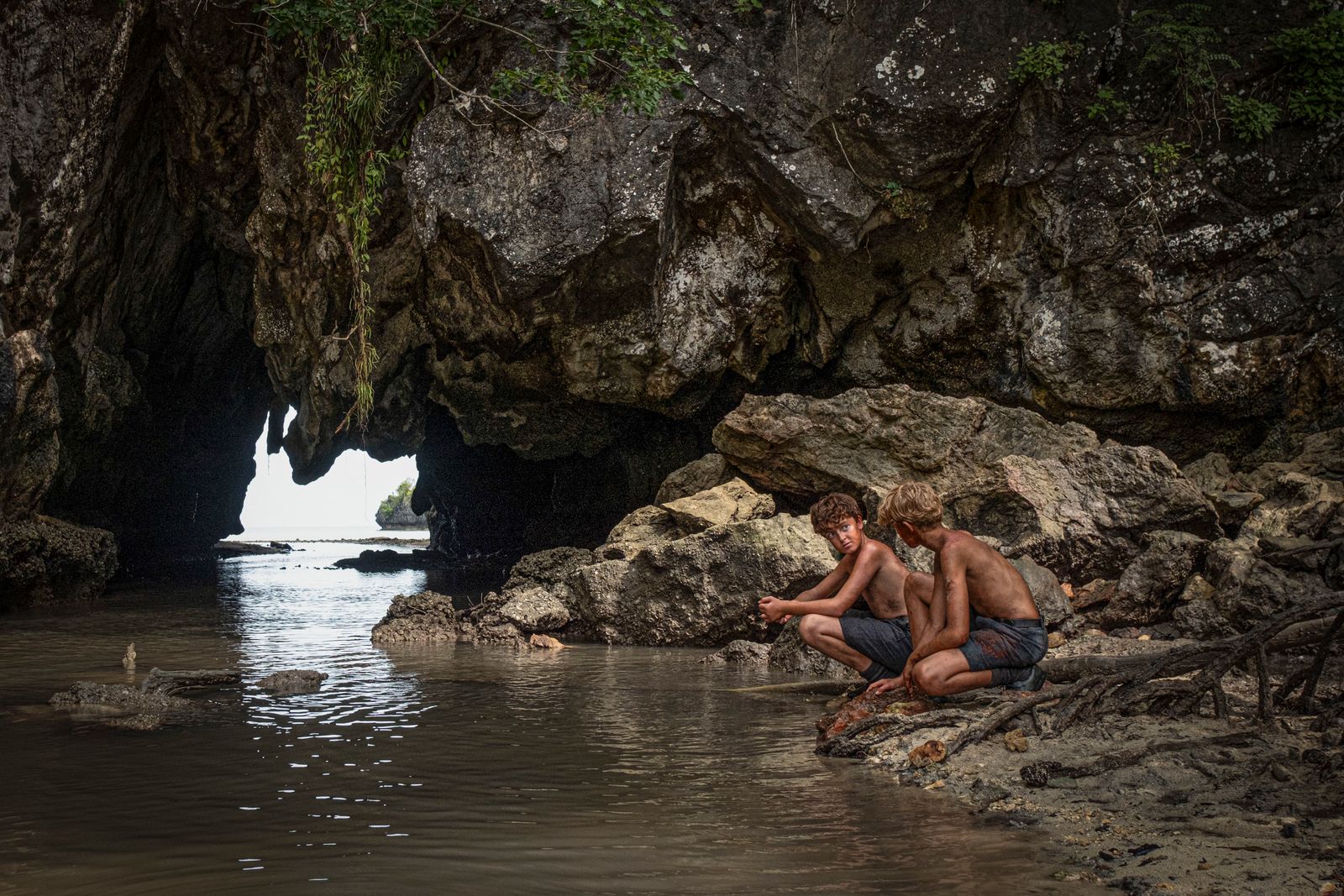 Image may contain Jack Scanlon Rock Nature Outdoors Sea Water Person Teen Adult Plant Vegetation and Fun