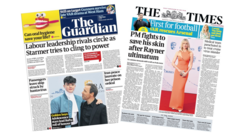 The Papers: Original ‘Labour leadership rivals circle’ and ‘Golden boys’ on Baftas red carpet The Papers: Original ‘Labour leadership rivals circle’ and ‘Golden boys’ on Baftas red carpet