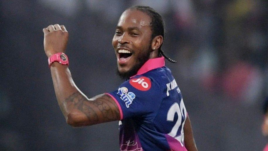Jofra Archer celebrates a wicket